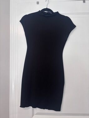 Black bodycon mini dress